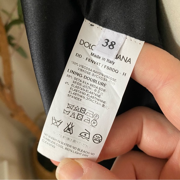 Dolce & Gabbana Enchanted Forest Print Crepe Fitted Dress 38 - Picture 7 of 13